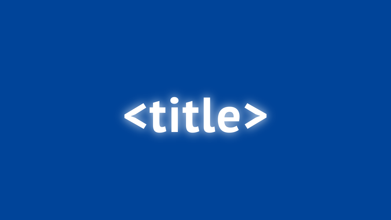 как написать html TITLE